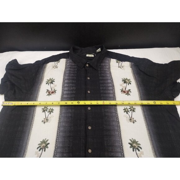 Batik Bay Men's Black Hawaiian Shirt/Button Up Sz3XB SKU3907 - Picture 8 of 9